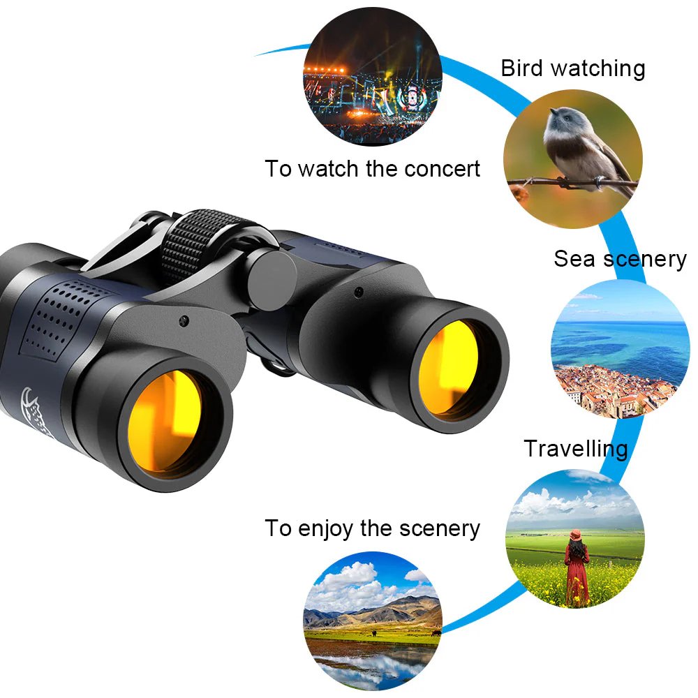 60X60 HD Binoculars 16000M Long Range Telescope - Image 7