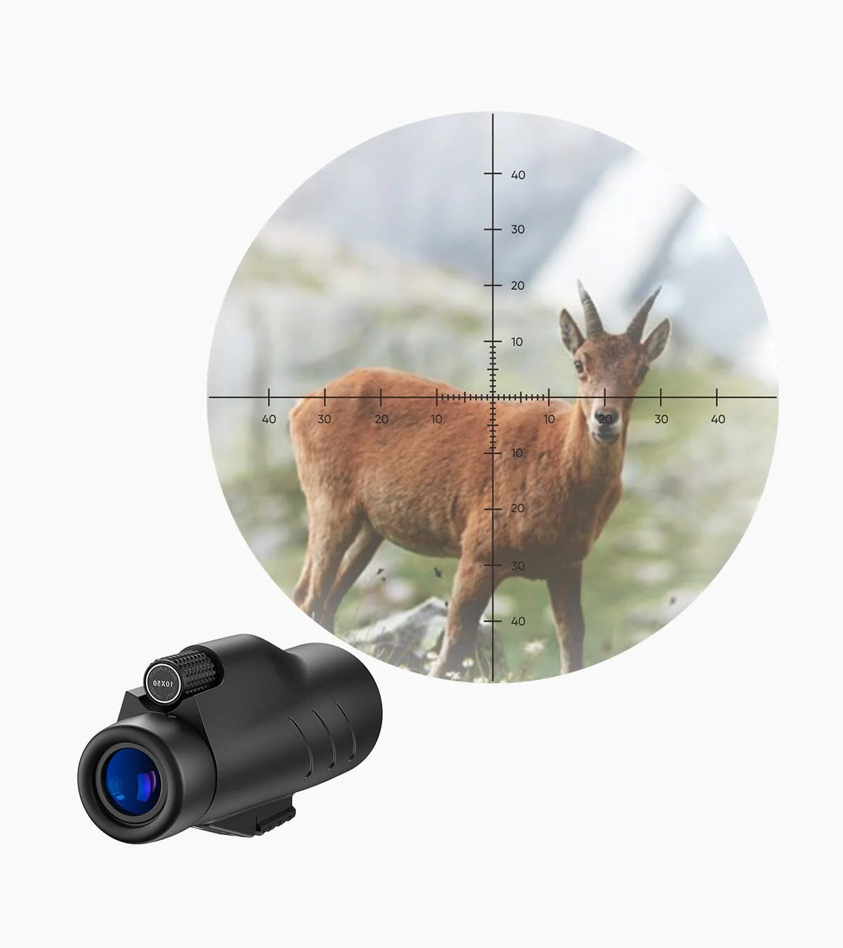 M8 10X50 HD Rangefinder Monocular - Image 6