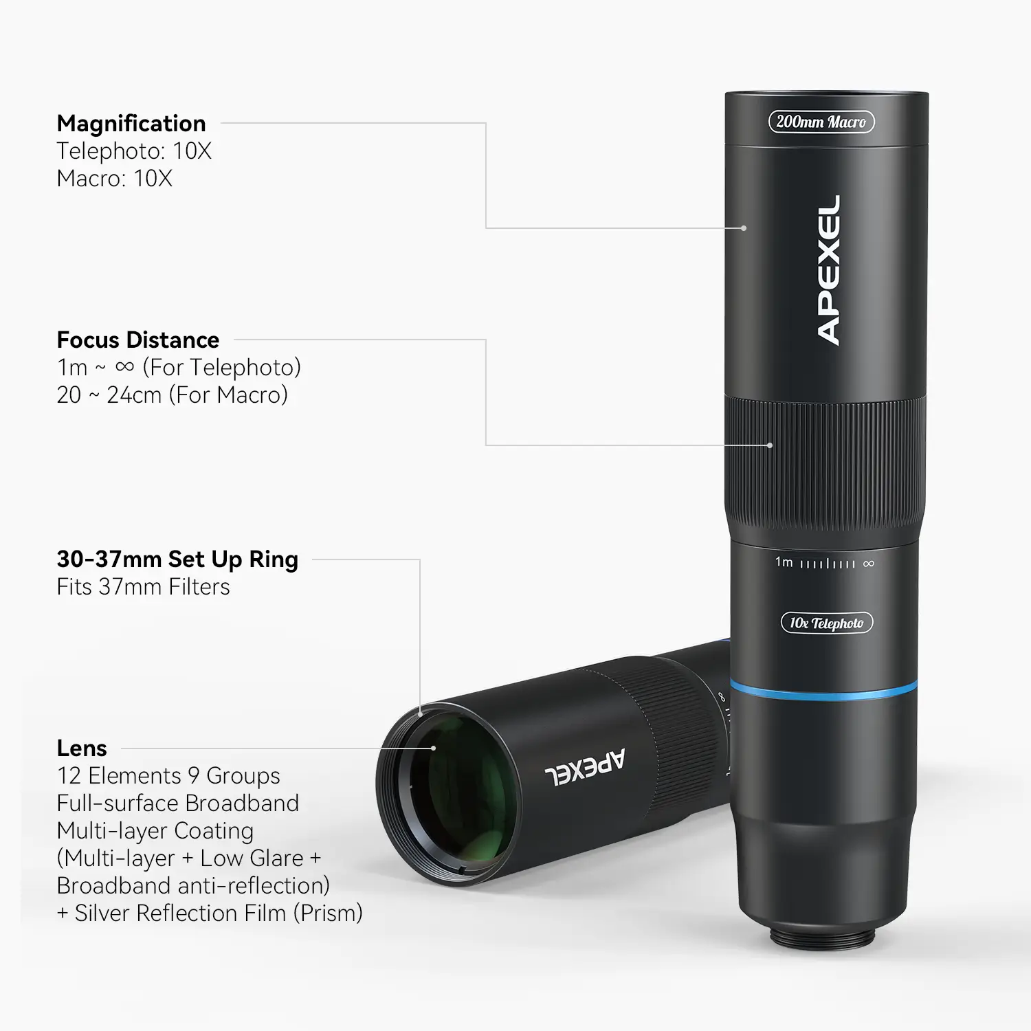 TeleMacro Pro 10X 2-in-1 Telephoto & Macro Lens - Image 7