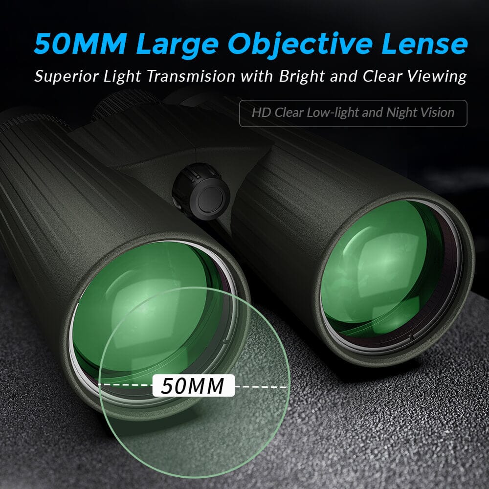 BR001 High-Powered 12X50 Birdwatching Binoculars With Smartphone Adapter - Image 11