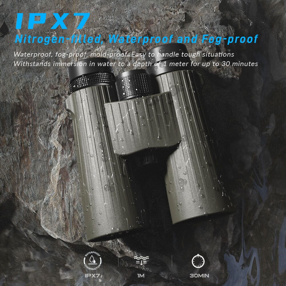 BR001 High-Powered 12X50 Birdwatching Binoculars With Smartphone Adapter - Image 6
