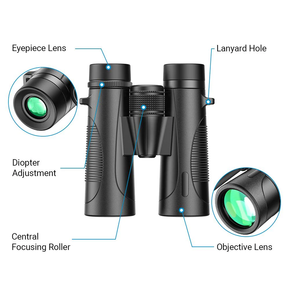 10X42W Waterproof Binoculars for Outdoor Bird Watching Concert Hunting - Image 7